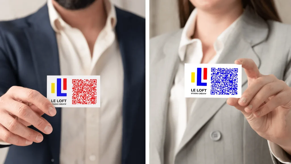 Carte de visite avec QR code personnalisé créé gratuitement en ligne, Le Loft Studio Créatif Toulouse
