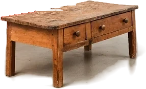 Table basse d’atelier du Petit Plateau, déplaçable