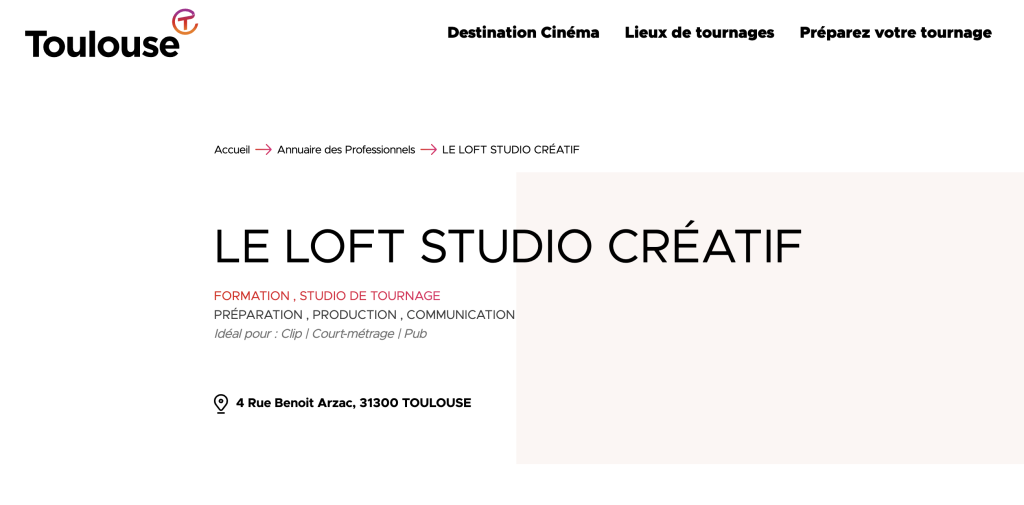 Le Loft Studio Créatif, studio de tournage à Toulouse, référencé sur Toulouse Tournages